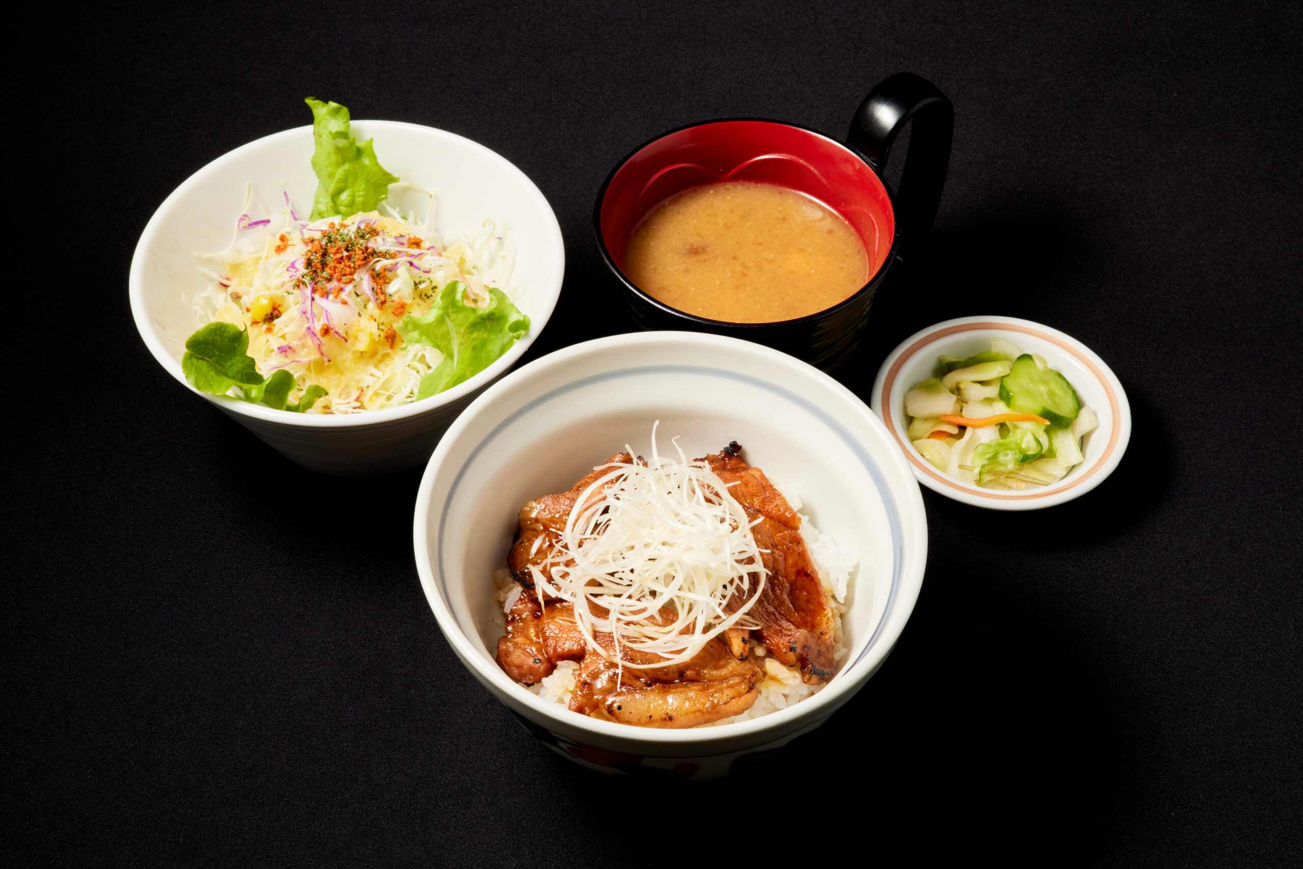 ハーフ豚丼セット